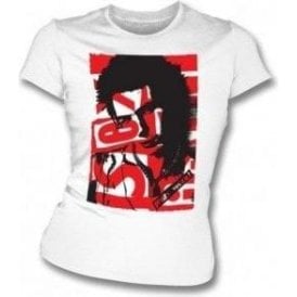 Sid Vicious Collage Womens Slimfit T-Shirt