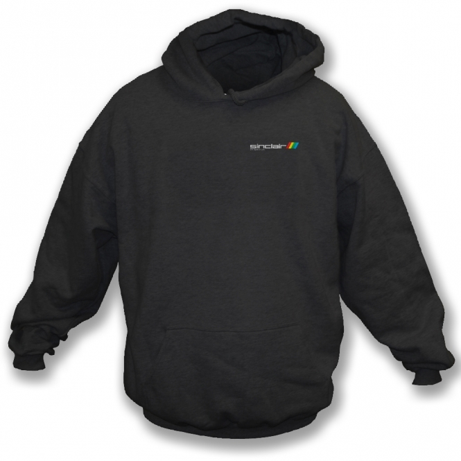 Sinclair ZX Spectrum Embroidered Left Breast Logo Hooded Sweatshirt
