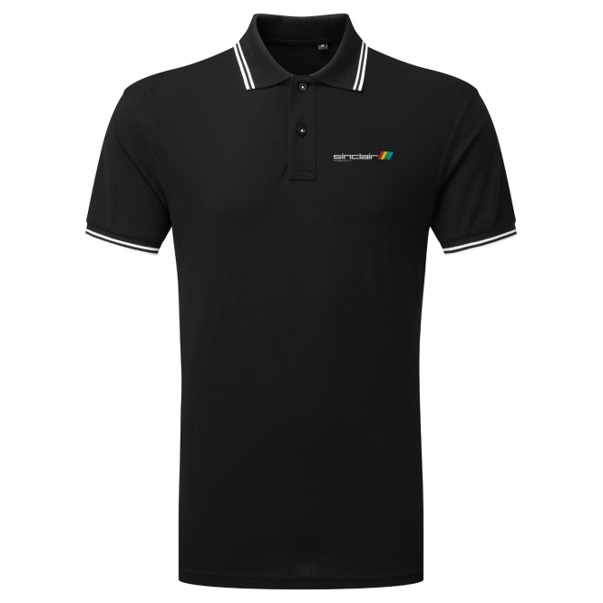 Sinclair ZX Spectrum Embroidered Left Breast Logo Polo Shirt