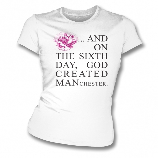 Sixth Day Manchester (90's Design) Womens Organic Slim Fit T-Shirt