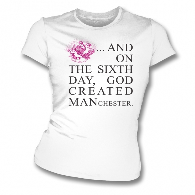 Sixth Day Manchester (90's Design) Womens Slim Fit T-Shirt