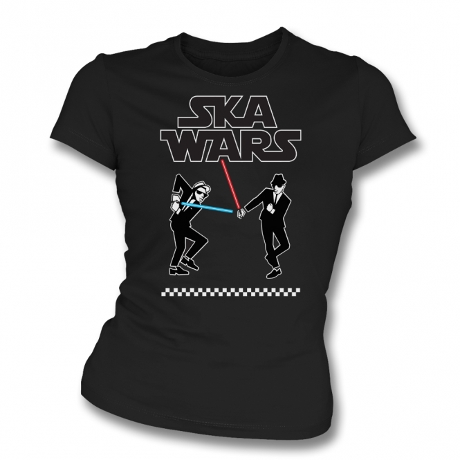Ska Wars Organic Womens Slim Fit T-Shirt