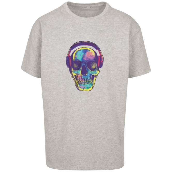 Skull & Headphones Oversized T-Shirt