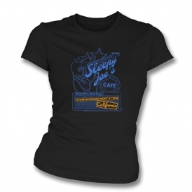 Sleepy Joe's Cafe (Bruce Springsteen Influenced) Womens Slim Fit T-Shirt