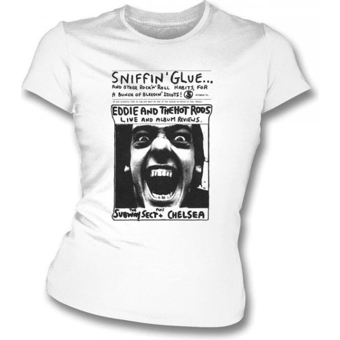 Sniffin Glue Eddie And The Hot Rods Women's Slimfit T-Shirt