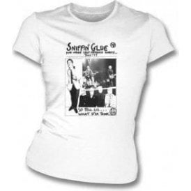 Sniffin Glue The Clash/John Lydon Womens Slimfit T-shirt