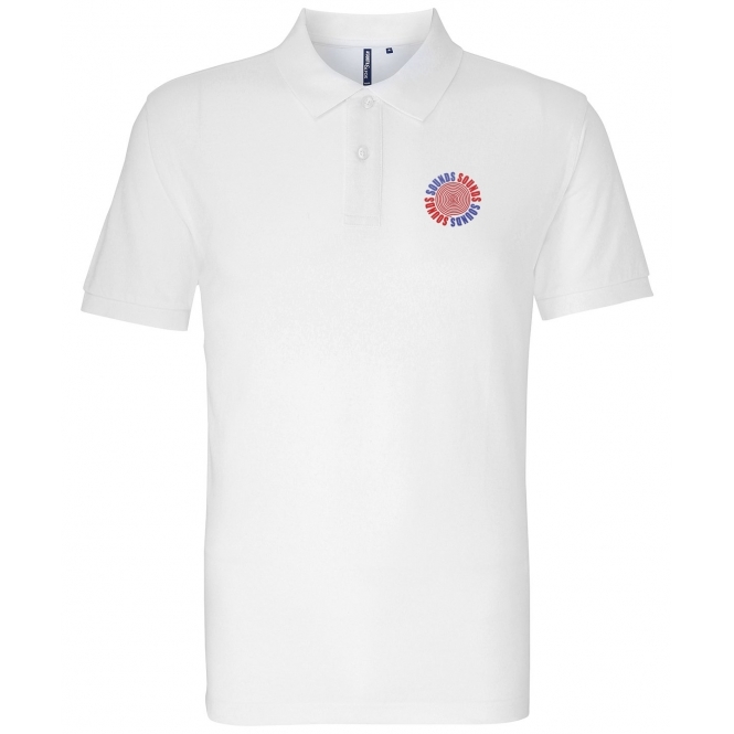 Sounds (As Worn By Kurt Cobain, Nirvana) Embroidered Left Breast Logo Polo Shirt