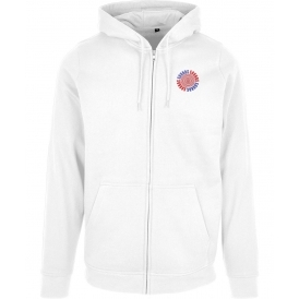 Sounds (As Worn By Kurt Cobain, Nirvana) Embroidered Left Breast Logo Zip Hooded Sweatshirt