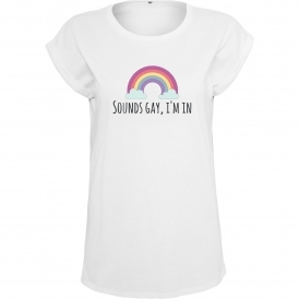 Sounds Gay, I'm In Organic Womens Extended Shoulder T-Shirt