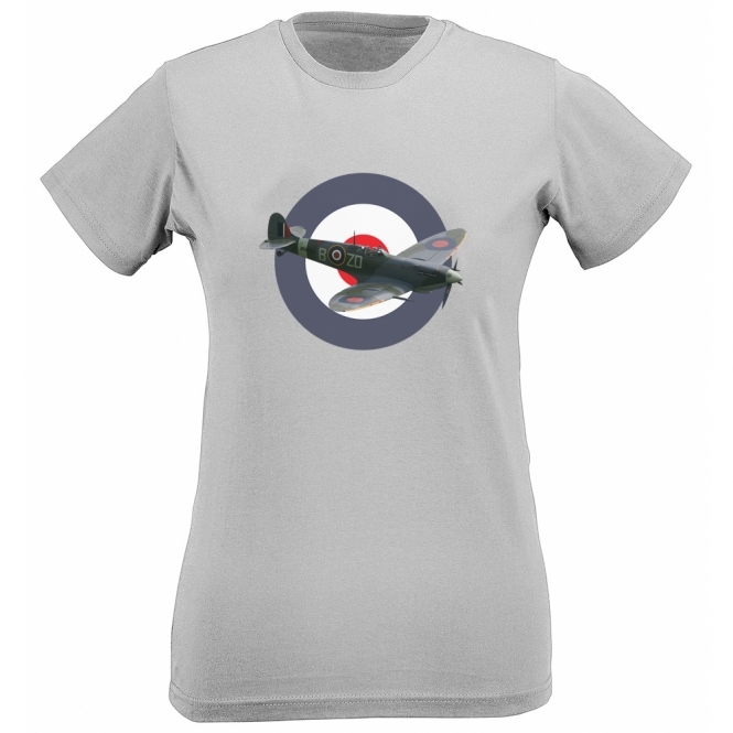 Spitfire/RAF Roundel Womens Slim Fit T-Shirt