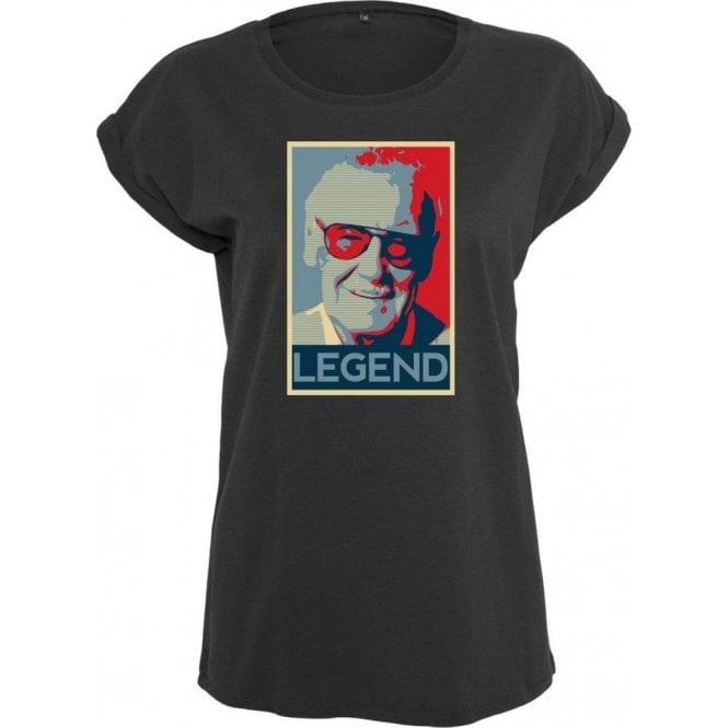 Stan Lee - Legend Womens Extended Shoulder T-Shirt