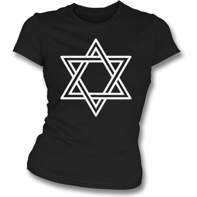 Star of David (As Worn By Siouxsie Sioux, Siouxsie and the Banshees) Womens Slim Fit T-Shirt