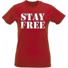Stay Free (Inspired By The Clash) Womens Slim Fit T-Shirt