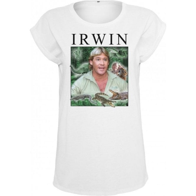 Steve Irwin Collage Womens Extended Shoulder T-Shirt