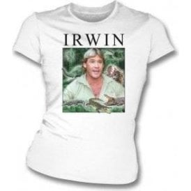 Steve Irwin Collage Womens Slim Fit T-Shirt