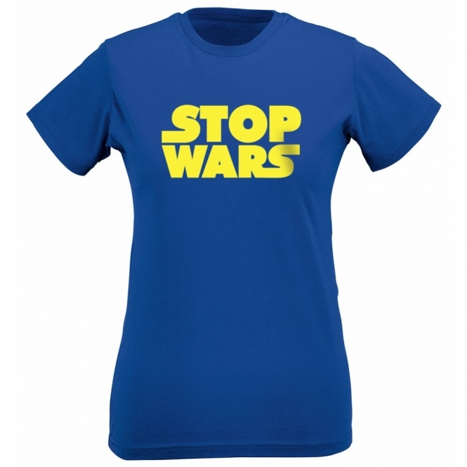 Stop Wars (As Worn By Natalie Portman) Womens Organic Slim Fit T-Shirt