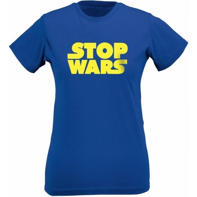 Stop Wars (As Worn By Natalie Portman) Womens Slim Fit T-Shirt