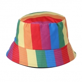Stripey Pride Reversible Bucket Hat