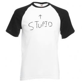 Stupid (As Worn By Billie Joe Armstrong, Green Day) Black Sleeve T-Shirt
