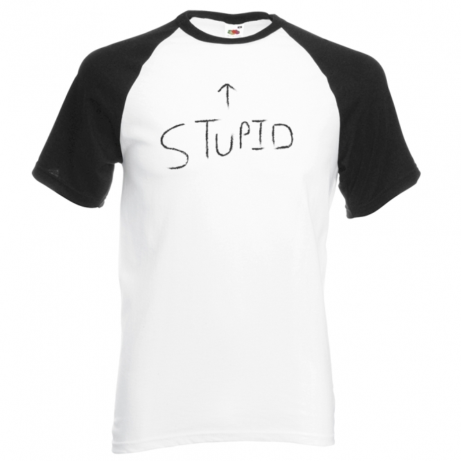 Stupid (As Worn By Billie Joe Armstrong, Green Day) Black Sleeve T-Shirt
