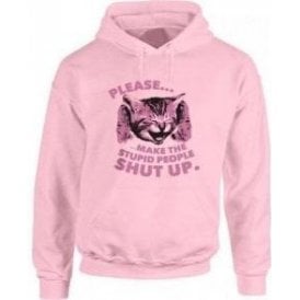 Stupid People Kitten Kids Hooded Sweatshirt