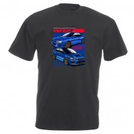 Subaru Impreza WRX STi (Blue Cars) Vintage Wash T-Shirt