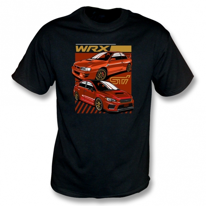 Subaru Impreza WRX STi (Orange & Red Cars) T-Shirt