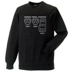 Subaru Pedal Diagram Kids Sweatshirt
