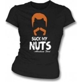 Suck My Nuts (Inspired By The Walking Dead) Womens Slim Fit T-Shirt