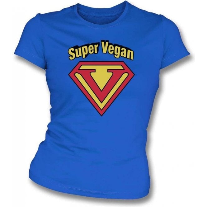 Super Vegan Womens Slim Fit T-Shirt