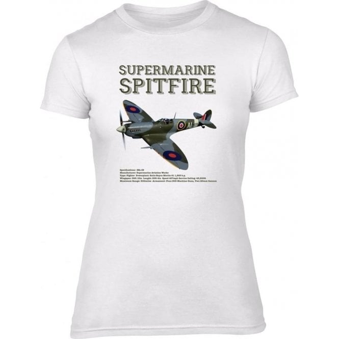 Supermarine Spitfire Womens Slim Fit T-Shirt