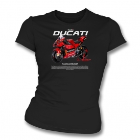Team Ducati (MotoGP Influenced) Organic Womens Slim Fit T-Shirt