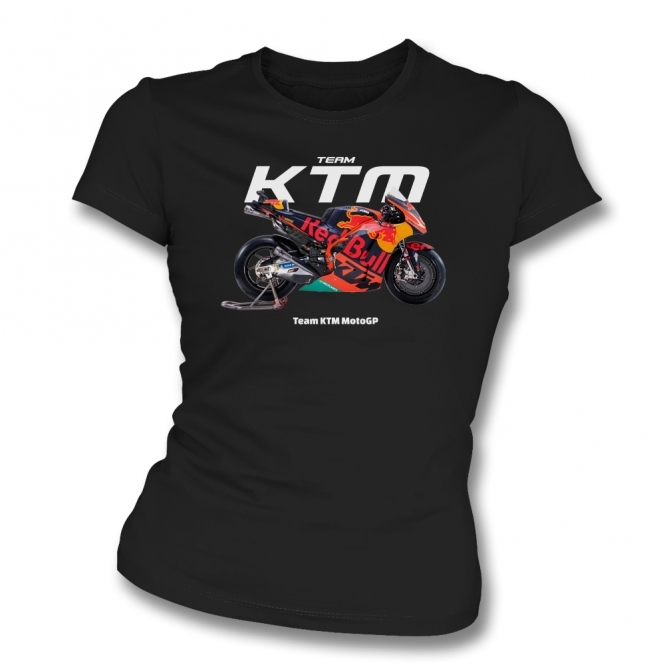 Team KTM (MotoGP Influenced) Organic Womens Slim Fit T-Shirt