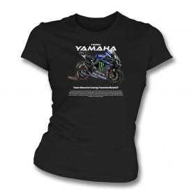 Team Yamaha (MotoGP Influenced) Womens Slim Fit T-Shirt
