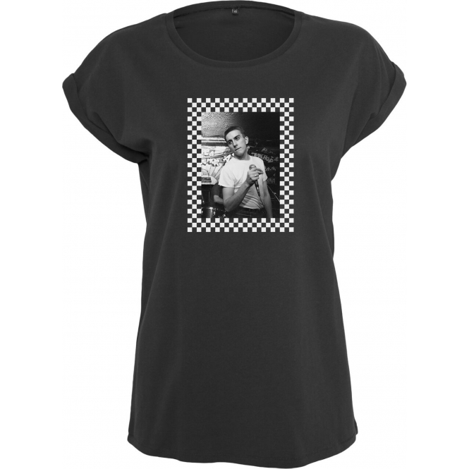 Terry Hall 2 Tone Tribute Womens Extended Shoulder T-Shirt