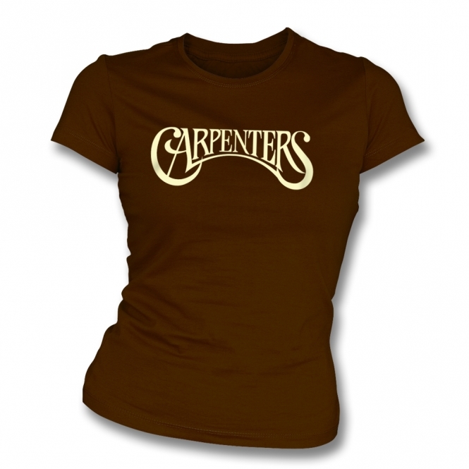 The Carpenters Logo Organic Womens Slim Fit T-Shirt