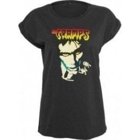 The Cramps Lux Interior Face Womens Extended Shoulder T-Shirt