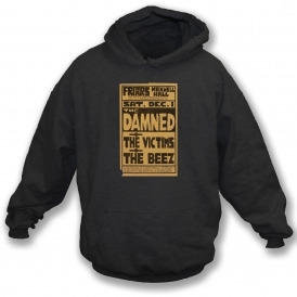 The Damned 1979 Gig Poster Hooded Sweatshirt