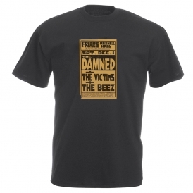 The Damned 1979 Gig Poster Vintage Wash T-Shirt