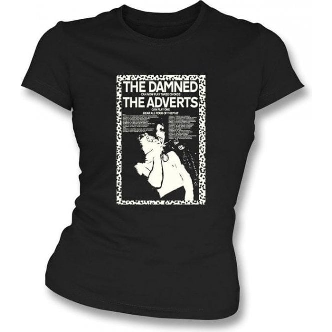 The Damned Can Now Play 3 Chords Womens Slimfit T-shirt