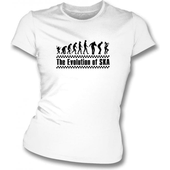 The Evolution of Ska Womens Slimfit T-Shirt 