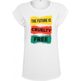 The Future Is Cruelty Free Womens Extended Shoulder T-Shirt