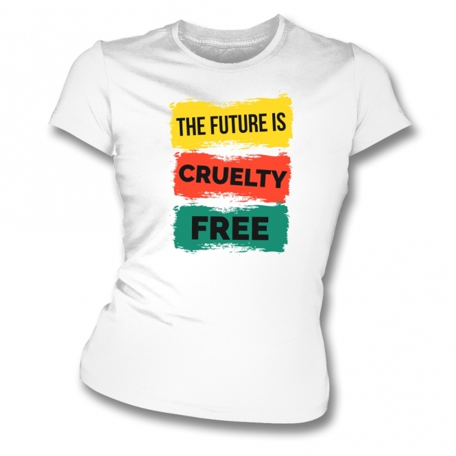 The Future Is Cruelty Free Womens Slim Fit T-Shirt