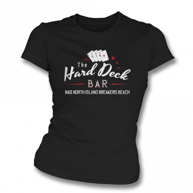 The Hard Deck Bar (Inspired By Top Gun) Womens Slim Fit T-Shirt