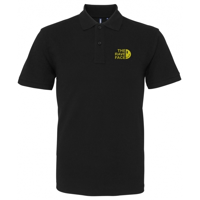 The Rave Face Embroidered Left Breast Logo Polo Shirt