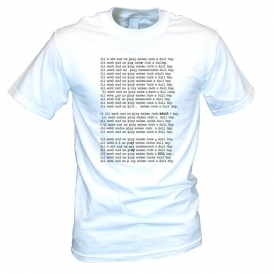 The Shining 'All Work And No Play' Movie Slogan Organic T-Shirt