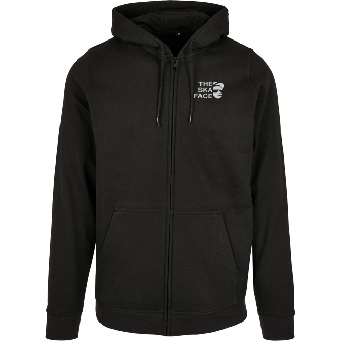 The Ska Face Embroidered Left Breast Logo Zip Hooded Sweatshirt