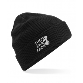 The Ska Face Embroidered Organic Cotton Beanie