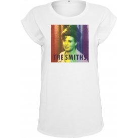 The Smiths - Shakespeare's Sister (Rainbow Print) Womens Extended Shoulder T-Shirt