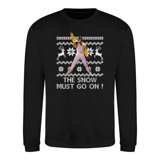 The Snow Must Go On (Freddie Mercury - Queen Influenced) Kids Christmas Jumper